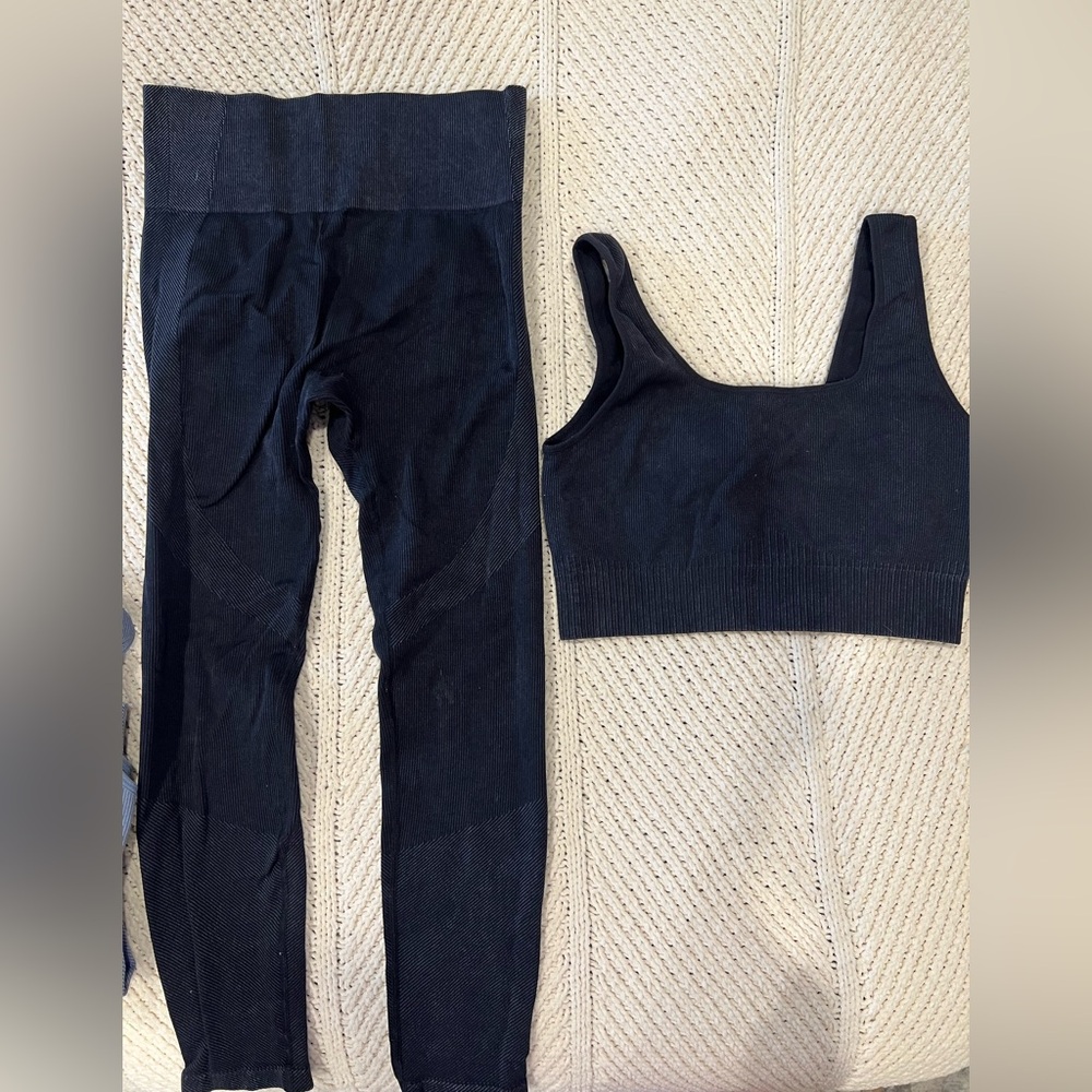Joy Lab Black Seamless Activewear Set